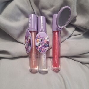 Girls' Shimmery Lip Gloss Trio in Lavender